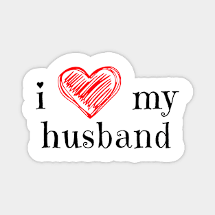 I love my husband Magnet