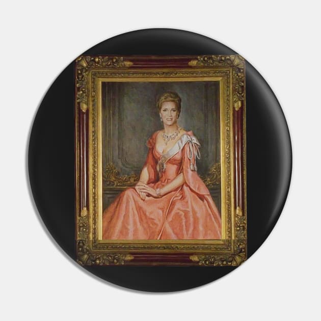 Julie Andrews Queen Clarisse Portrait Pin by baranskini