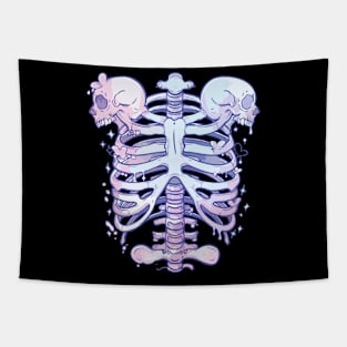 kawaii ribcage Tapestry