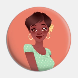 Cute black woman Pin