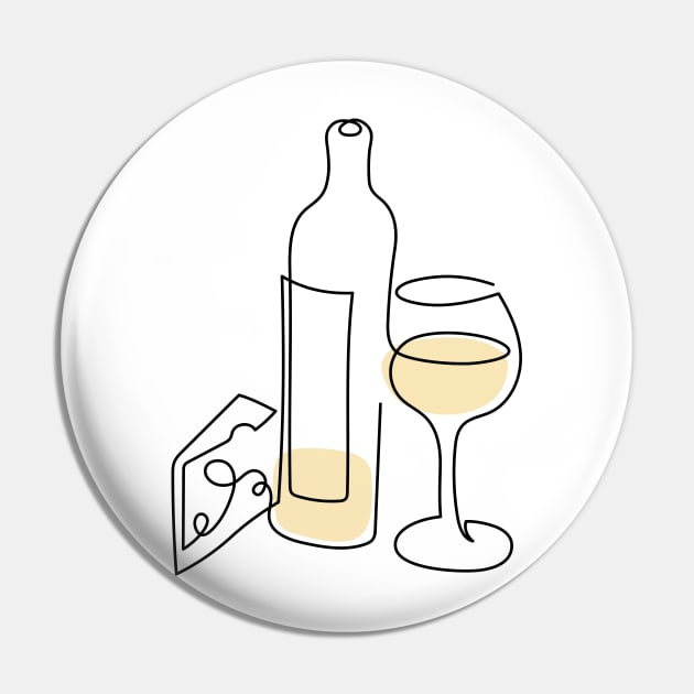 White wine & cheese Pin by spncr