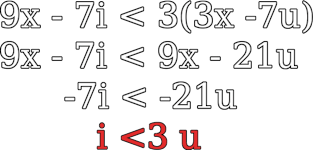 i <3 u Equation Magnet