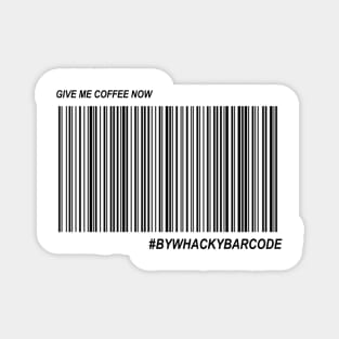 Give me a Coffee barcode Magnet