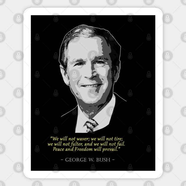 George W. Bush Minimalistic Pop Art T-Shirt George W. Bush Minimalistic Pop Art T-Shirt