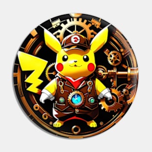 Steampunk Clockwork thunderbolt Pin