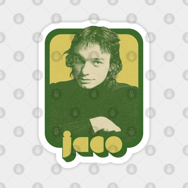 Jaco Pastorius / 70s Style Retro Fan Art Magnet by DankFutura