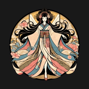 Geisha in a circle T-Shirt