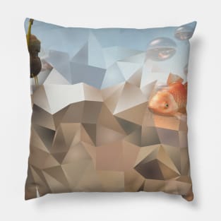 Abstract desert scene Pillow