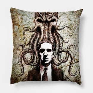 Lovecraft Grunge Design 2 Pillow