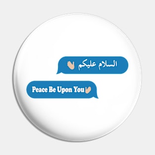 the Greeting of Islam - Imessage - Text Bubble - Text Message - Salaam Alaikum Pin