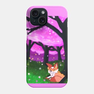 sleepy fox Phone Case