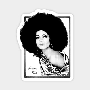 Vintage Diana Ross Rare Photo Pop Art Magnet