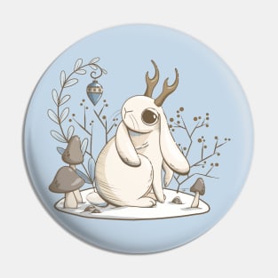 Winter Holiday Jackalop Pin