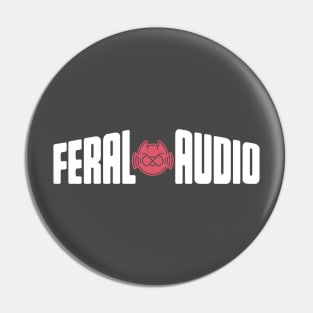 Feral Audio - Our Very Second Logo! (dark version) Pin