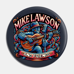 Mike Lawson and Friends - Guitar Man Pin