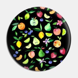 Fresh Fruit - a watercolor pattern Pin