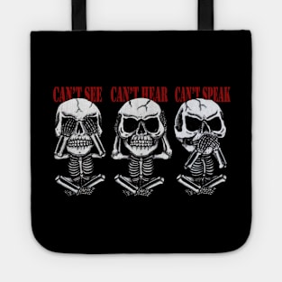 3 Wise Skulls Tote