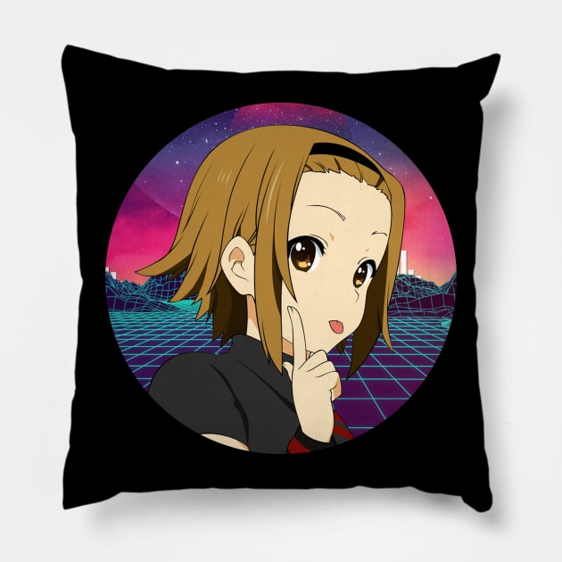 Mio, Yui, and Azusa's Triumphant Trio K-on! Rockin' Band T-Shirt Pillow by NinaMcconnell