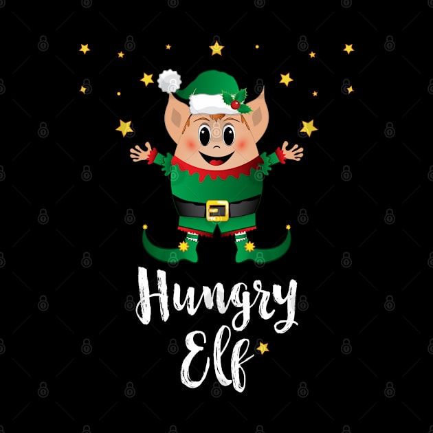 Hungry Elf Christmas Elves Xmas Matching Family Group by ZNOVANNA