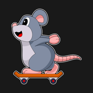 Mouse Skater Skateboard Sports T-Shirt