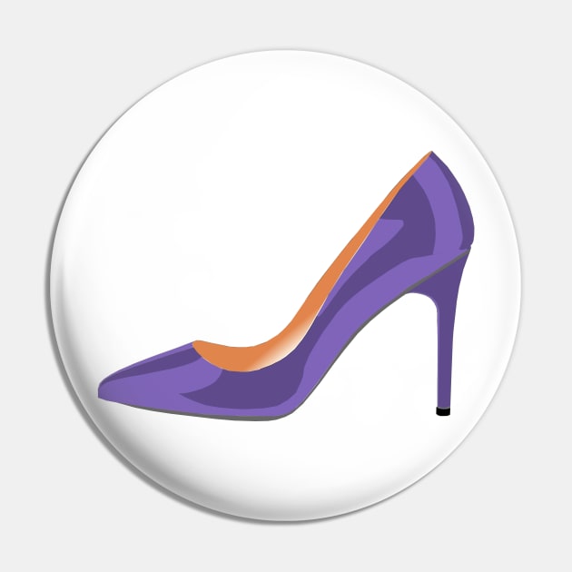 High Heel Shoe in Ultra Violet Pin by DavidASmith