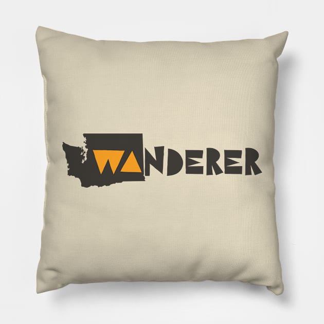 Washington Wanderer Pillow by happysquatch