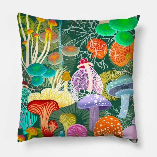 The Forest Floor Pillow by Salty Siren Studios