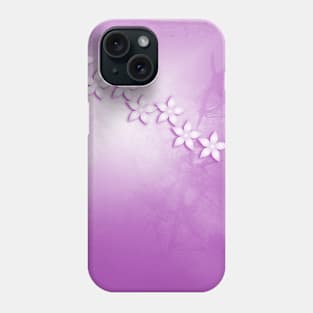 Abstract flowers and texture in pink Phone Case