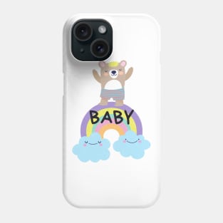 Baby Bear Rainbow Phone Case