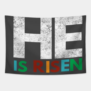 He Is Risen Cool Motivational Easter Christian Tapestry