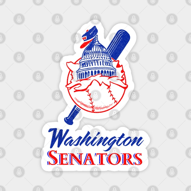 Defunct Washington Senators Baseball Magnet by LocalZonly