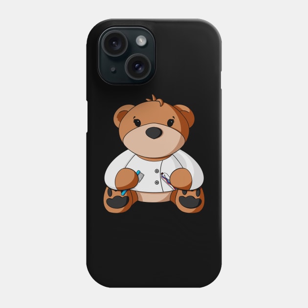 Dentist Teddy Bear Phone Case by Alisha Ober Designs