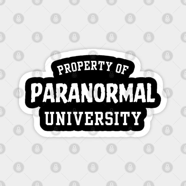 Paranormal Investigator University Magnet by Paranormalshirts