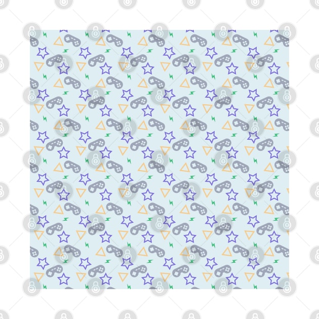 Gamer Pattern - Blue by hya_bm