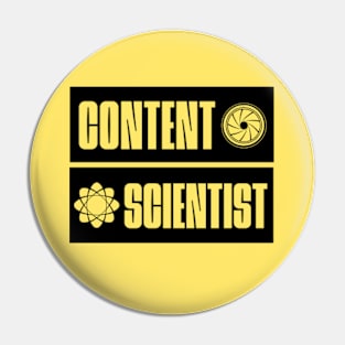 Content Scientist Pin