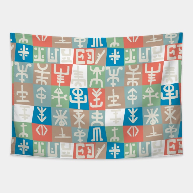 Runic Symbols Tapestry by EmDash