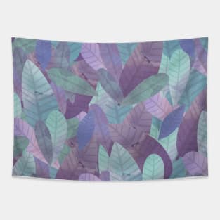 Watercolor leaves pattern Tapestry