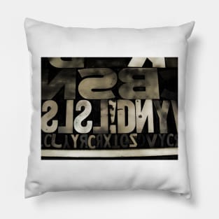 Type Abstract Pillow