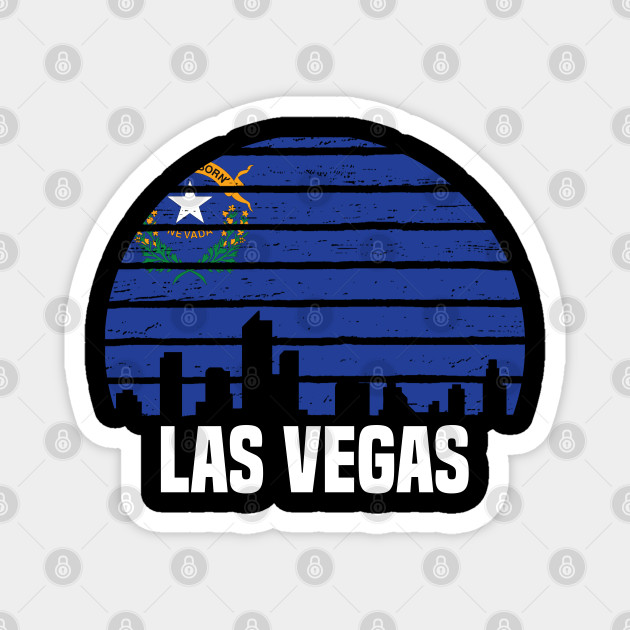 Las Vegas Nevada Nv Group City Silhouette Flag Gift Las Vegas Magnet Teepublic Au