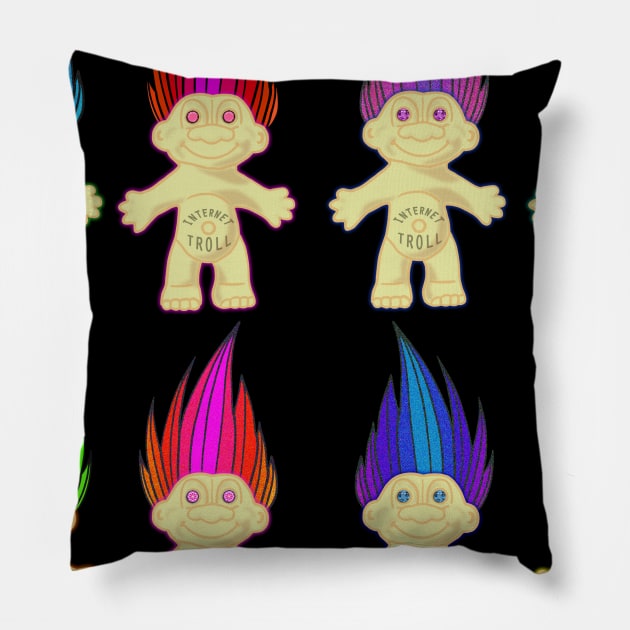 Trolls Pillow by Nerdpins