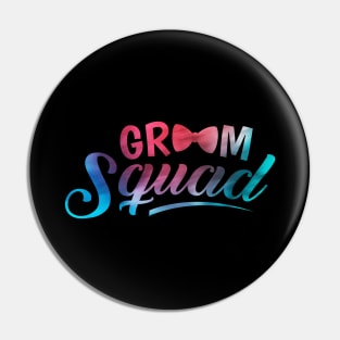 'Groom Squad' Cool Wedding Celebration Gift Pin