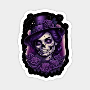 Calavera- Morada 02 Magnet