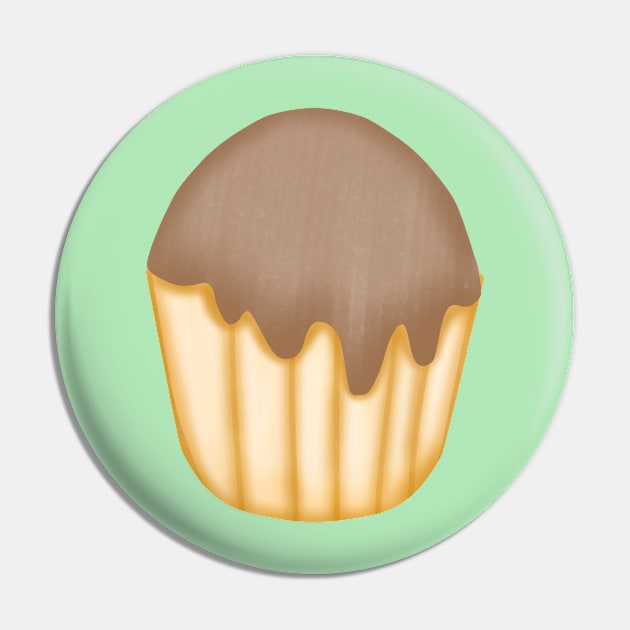 Cute chocolate cupcake. Pin by Onanong art design shop.