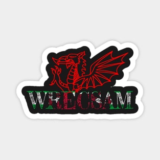 WRECSAM WELSH FLAG DRAIG GOCH RED DRAGON Magnet