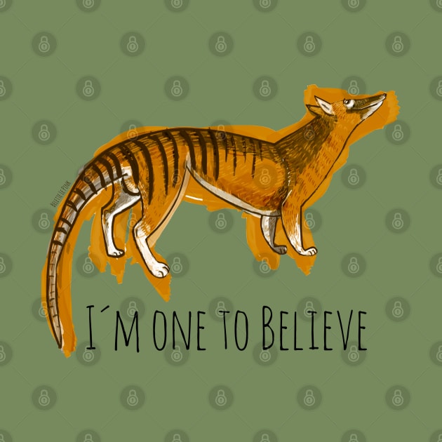 Believe in Thylacine by belettelepink