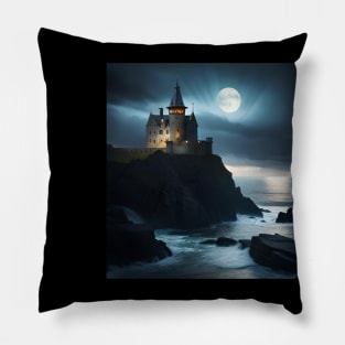 Castle at night Pillow