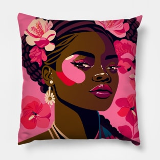 Cayenne flower lady Pillow