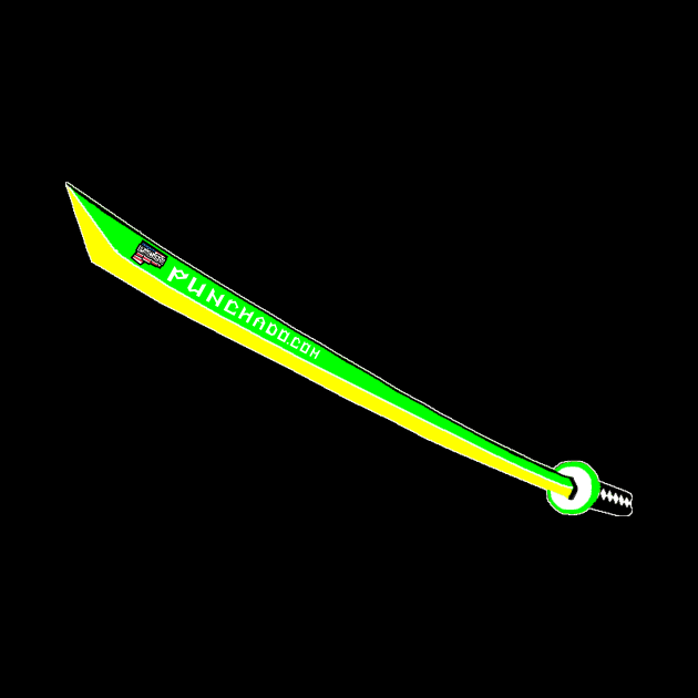 Katana with Blank Text, v. Code Lime Yellow by punchado