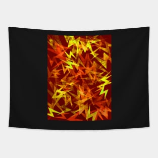 Zig Zag Lightning Bolts in Fall Colors Tapestry