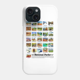 US National Parks I-Z, Watercolors Phone Case